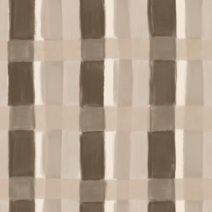 Painted Plaid -Tree Hugger <br> Wallpaper - The Detroit Wallpaper Co.