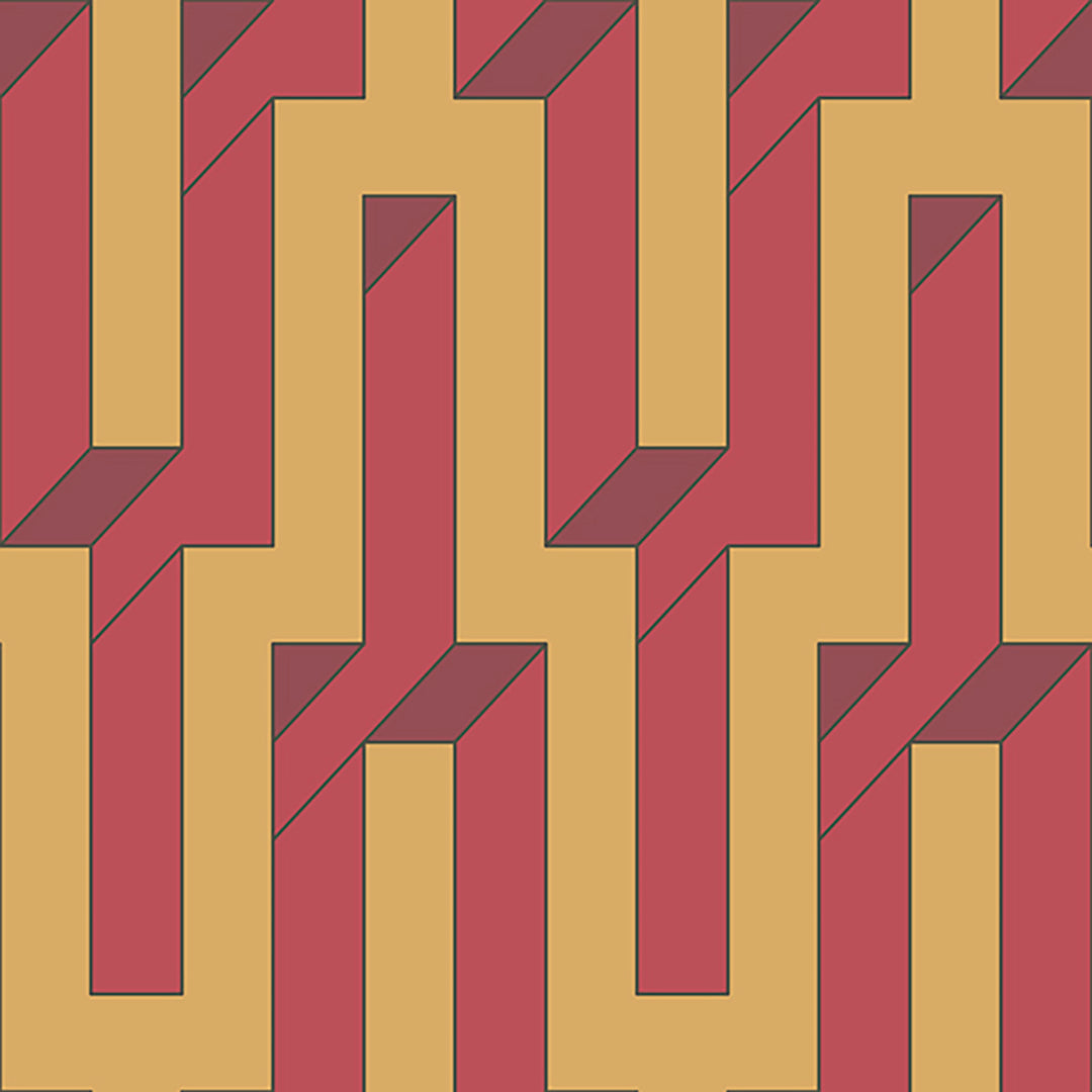 Pathfinder - Stepped <br> Wallpaper - The Detroit Wallpaper Co.