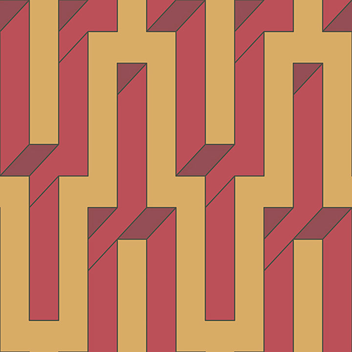 Pathfinder - Stepped <br> Wallpaper - The Detroit Wallpaper Co.