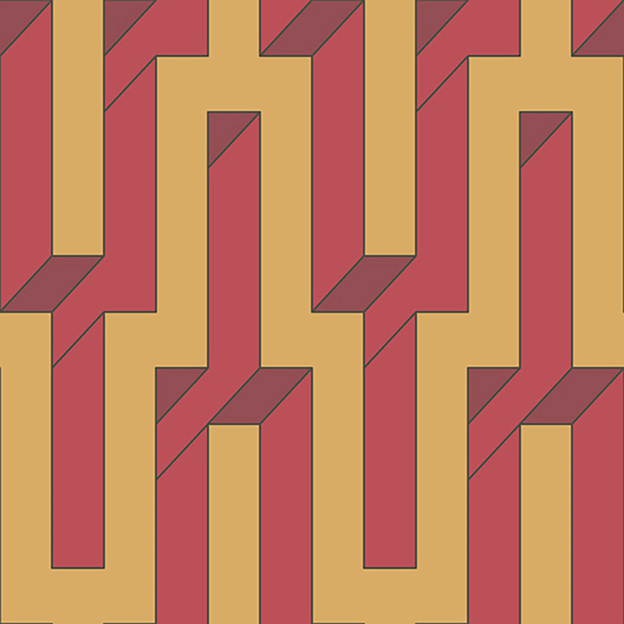 Pathfinder - Stepped <br> Wallpaper - The Detroit Wallpaper Co.