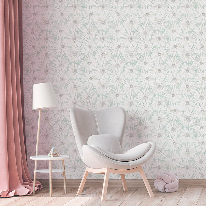 Daisy Chain - Fresh <br> Wallpaper - The Detroit Wallpaper Co.