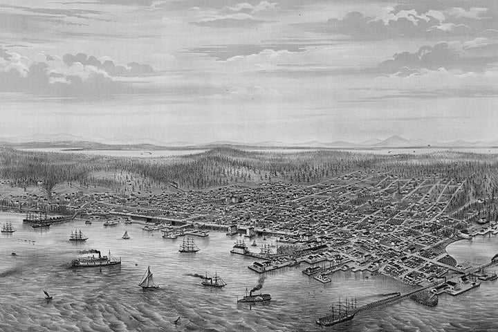 Seattle <br> Wallpaper Mural - The Detroit Wallpaper Co.