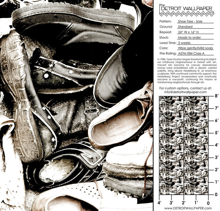 Shoe Tree - Sole <br> Wallpaper - The Detroit Wallpaper Co.