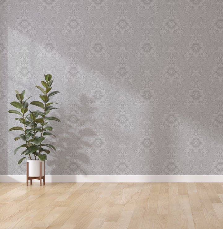 Astra - French Gray <br> Wallpaper - The Detroit Wallpaper Co.