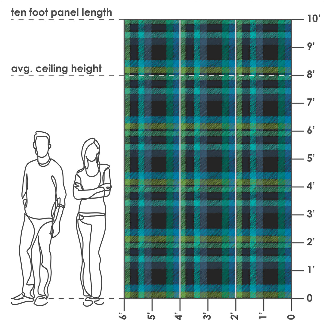 Tartan - Mermaid <br> Wallpaper