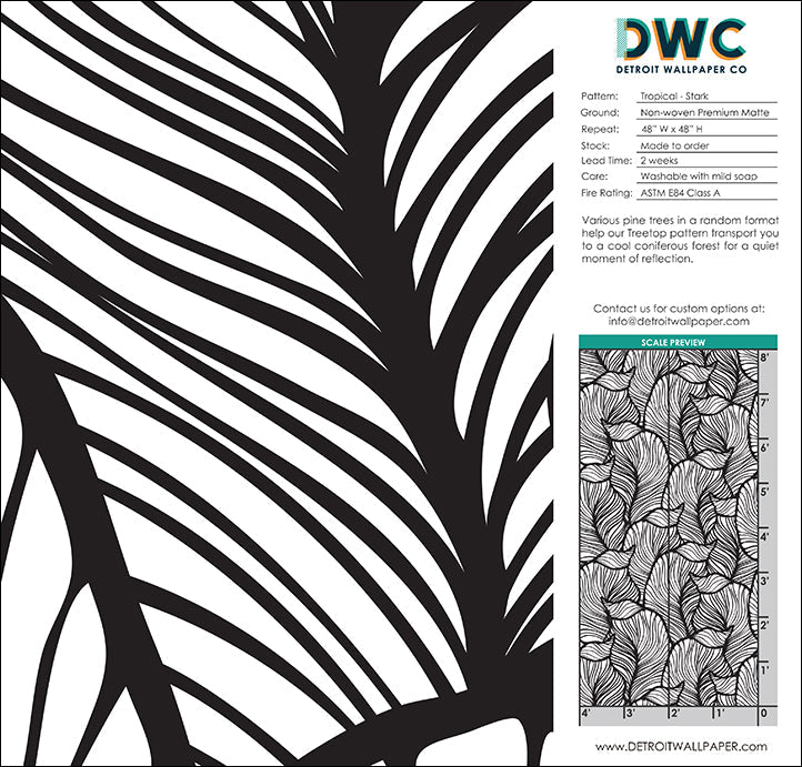 Tropical - Stark <br> Wallpaper - The Detroit Wallpaper Co.