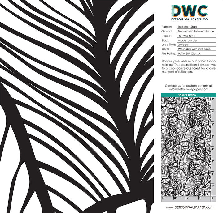 Tropical - Stark <br> Wallpaper - The Detroit Wallpaper Co.