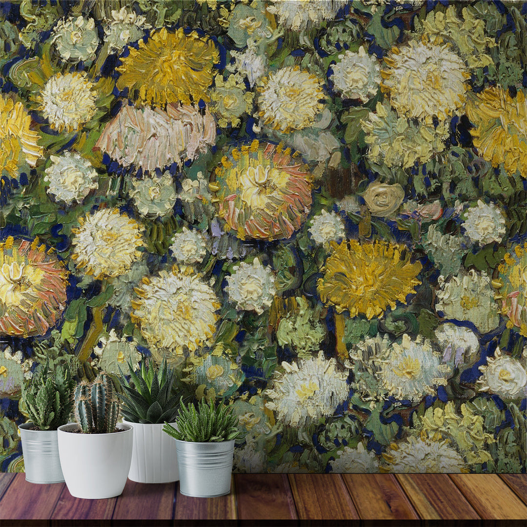 Van Gogh - Goldenrod <br> Wallpaper - The Detroit Wallpaper Co.