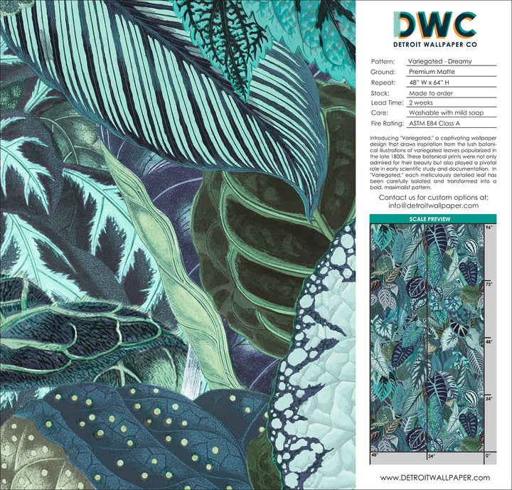 Variegated - Dreamy <br> Wallpaper - The Detroit Wallpaper Co.