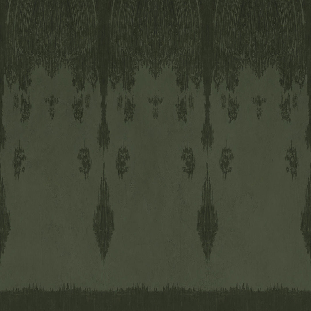 Veiled - Frontier Green <br> Wallpaper - The Detroit Wallpaper Co.