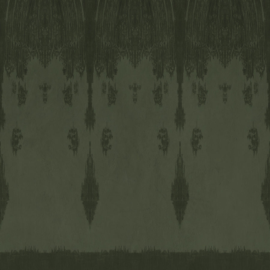 Veiled - Frontier Green <br> Wallpaper - The Detroit Wallpaper Co.