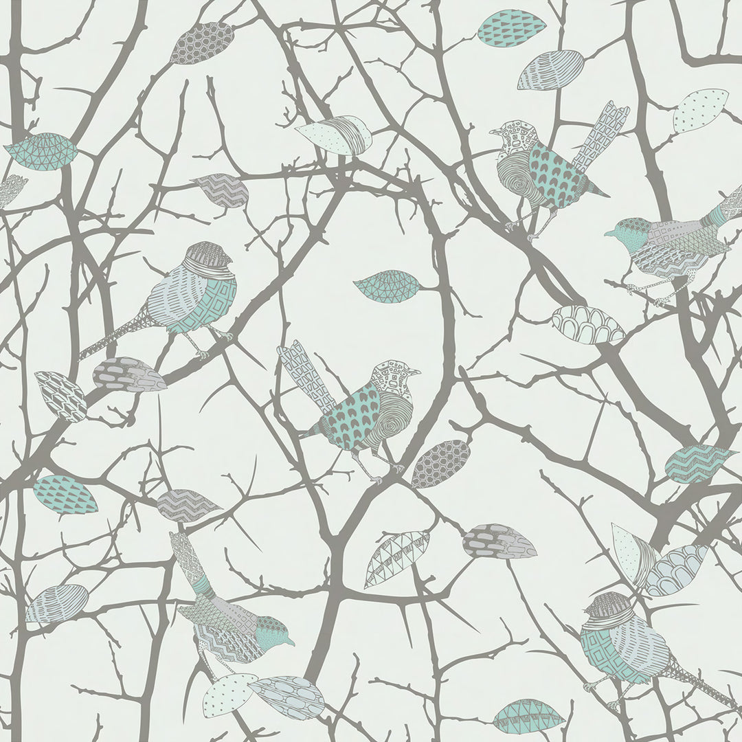 Birdz - Sparrow <br> Wallpaper - The Detroit Wallpaper Co.