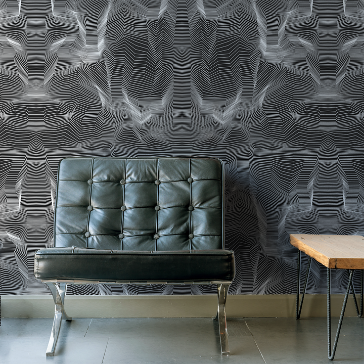 Crinkle - X-Ray <br> Wallpaoer - The Detroit Wallpaper Co.