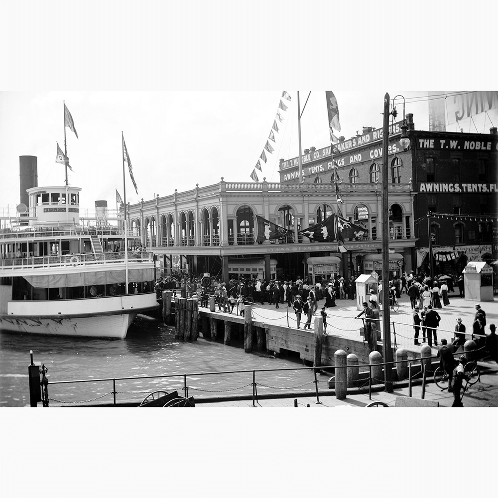Belle Isle Ferry <br> Vintage Detroit - The Detroit Wallpaper Co.