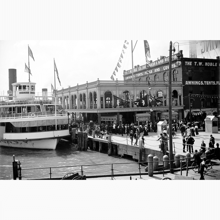 Belle Isle Ferry <br> Vintage Detroit - The Detroit Wallpaper Co.