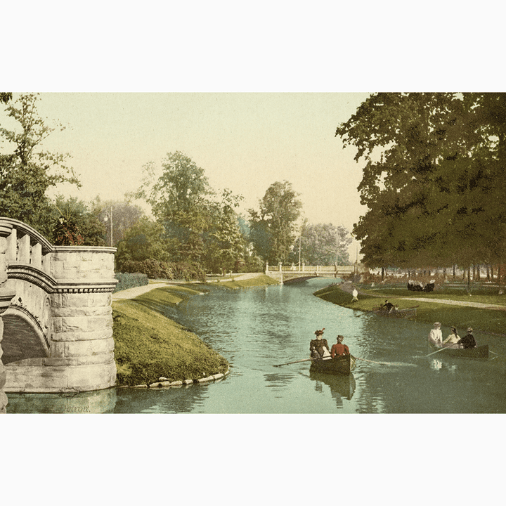 Hand-Colored Belle Isle <br> Vintage Detroit - The Detroit Wallpaper Co.