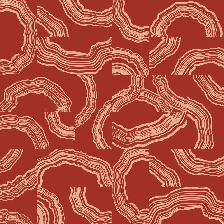 Arced - Dune <br> Wallpaper - The Detroit Wallpaper Co.