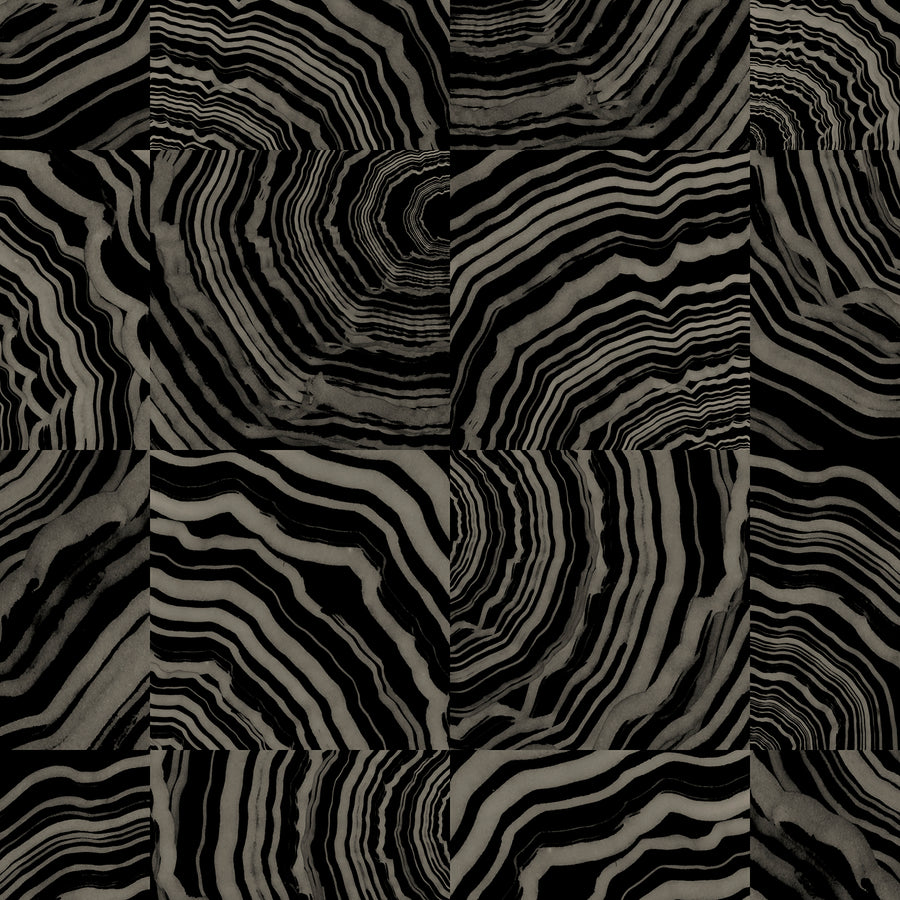 Collage - Tourmaline <br> Wallpaper - The Detroit Wallpaper Co.