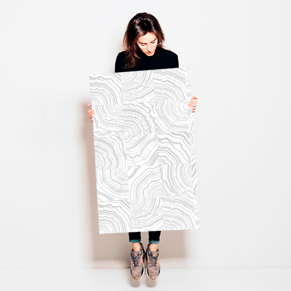 Collage - Basalt <br> Wallpaper - The Detroit Wallpaper Co.