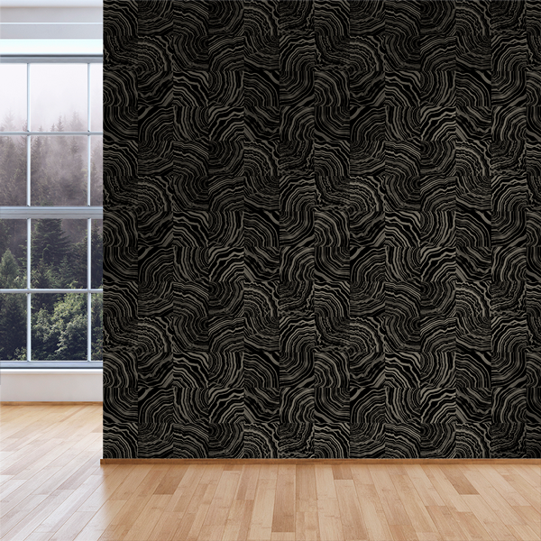 Collage - Tourmaline <br> Wallpaper - The Detroit Wallpaper Co.