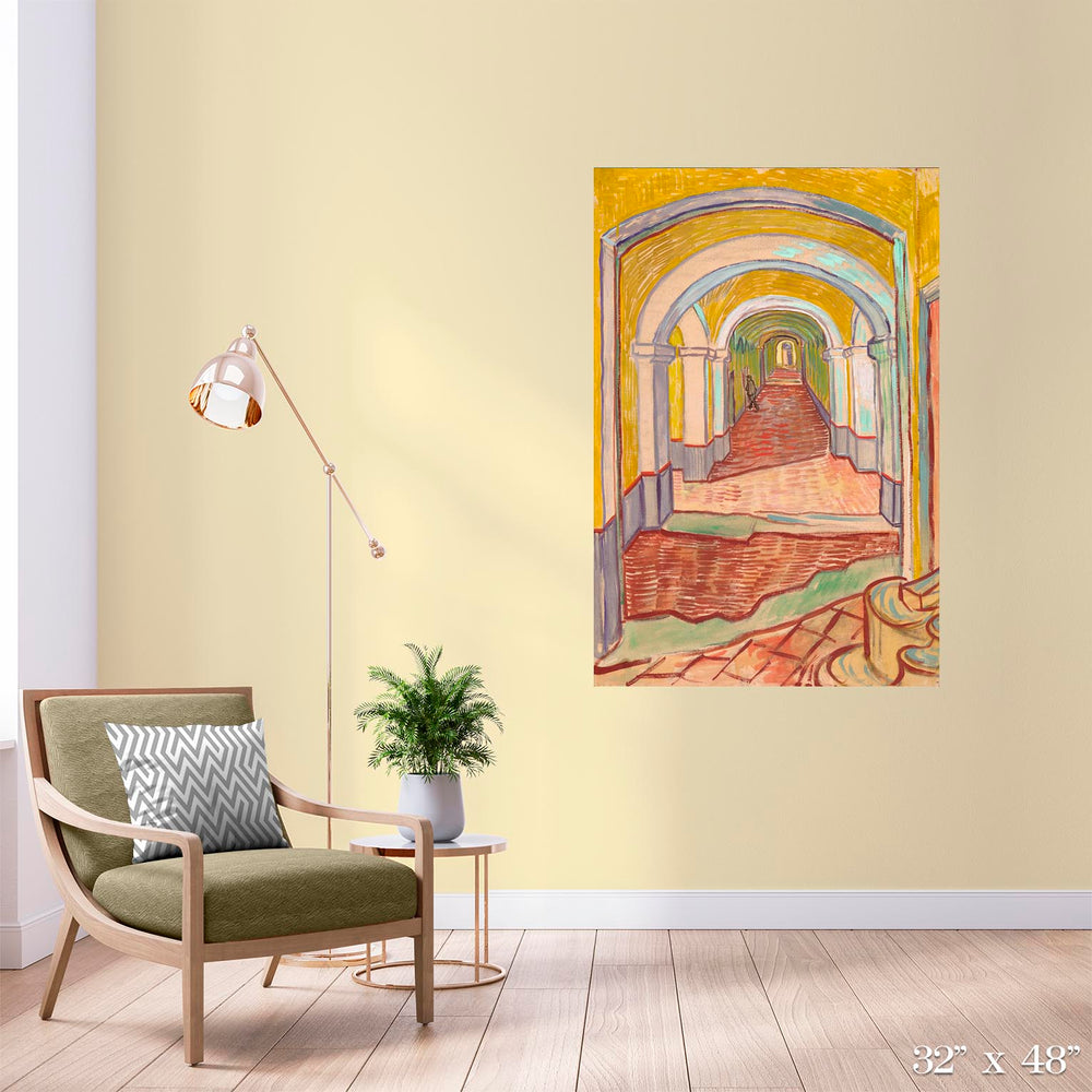 Corridor in the Asylum Colossal Art Print - The Detroit Wallpaper Co.