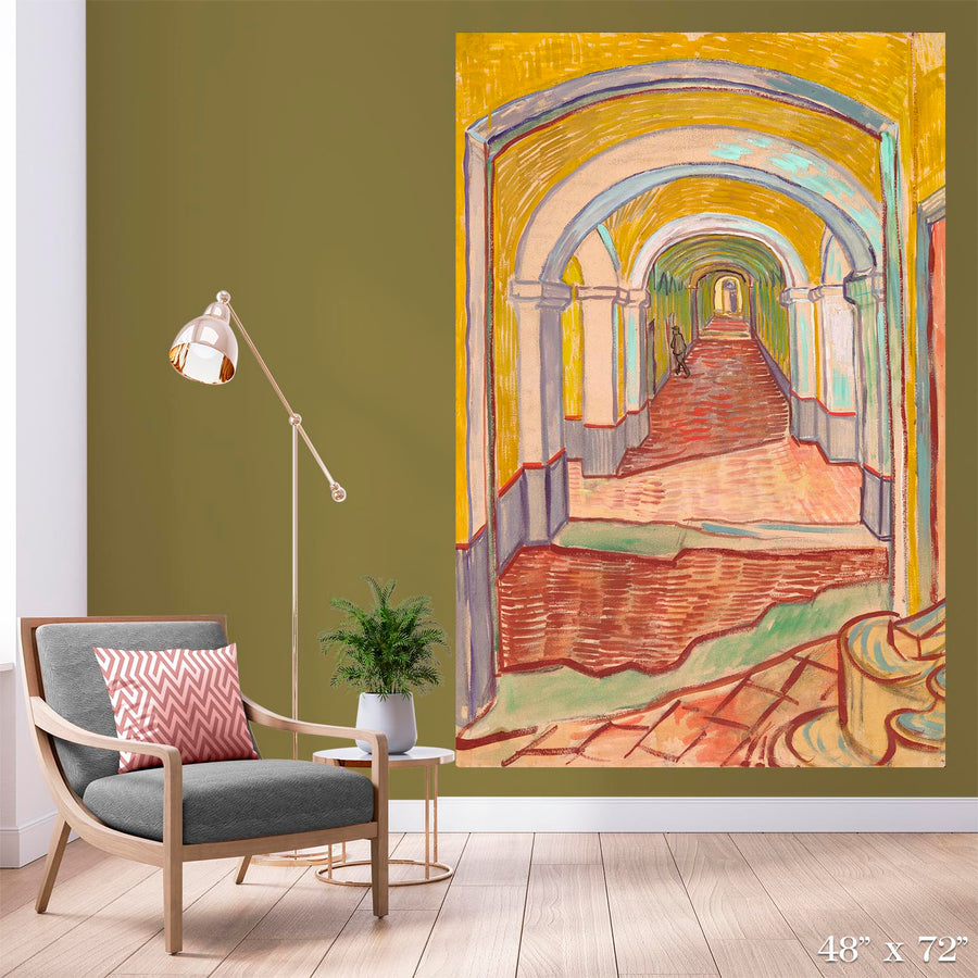 Corridor in the Asylum Colossal Art Print - The Detroit Wallpaper Co.