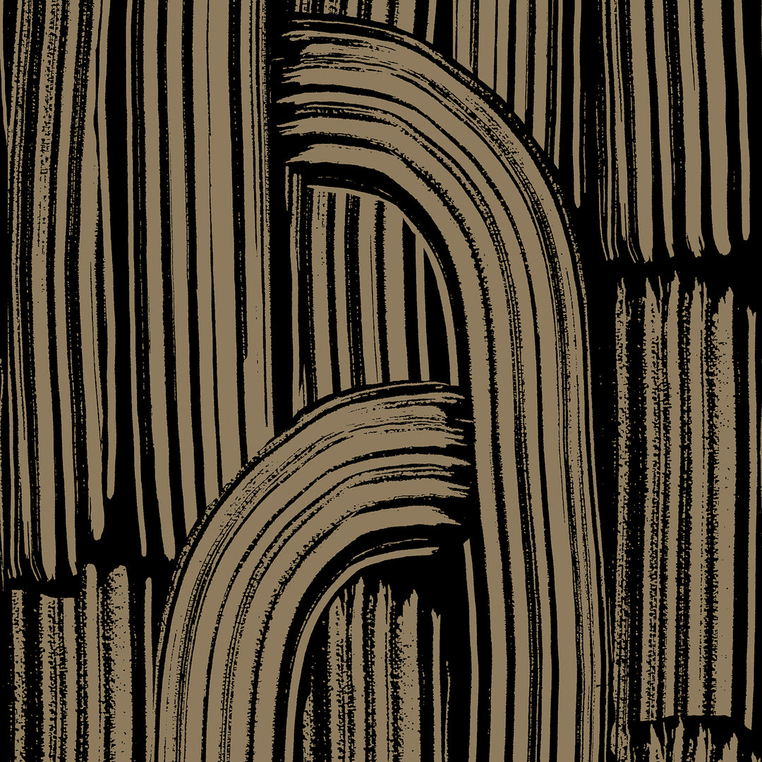 Crescent - Fossil <br> Wallpaper - The Detroit Wallpaper Co.