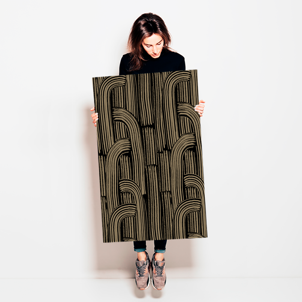 Crescent - Fossil <br> Wallpaper - The Detroit Wallpaper Co.