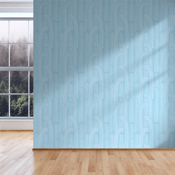 Crescent - Seaside <br> Wallpaper - The Detroit Wallpaper Co.