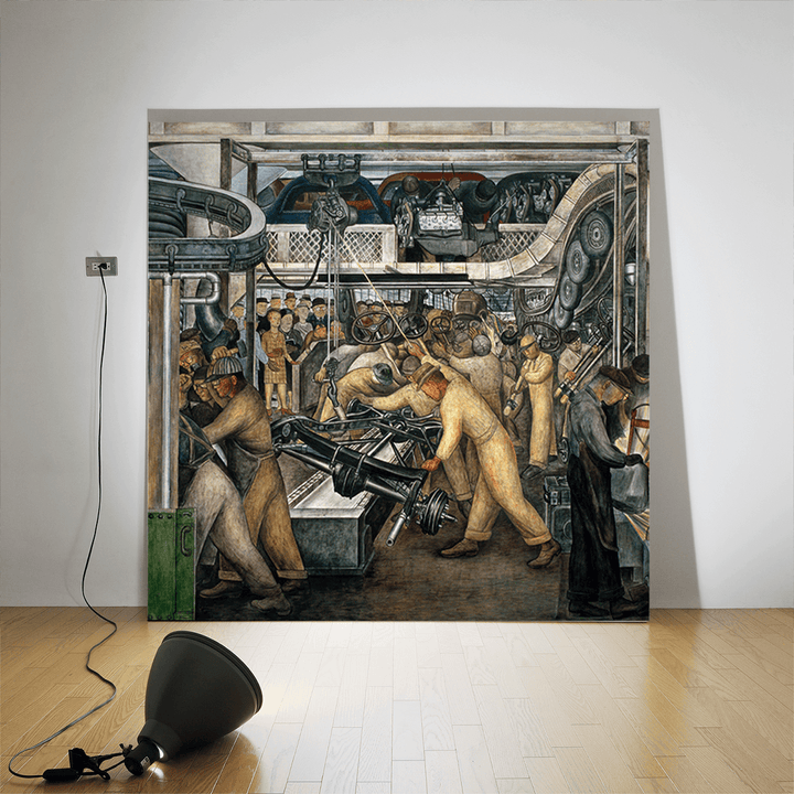 Detroit Industry, South Wall, 1933 <br> Detroit Institute of Arts - The Detroit Wallpaper Co.