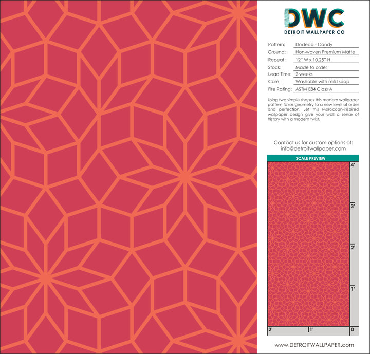 Dodeca - Candy <br> Wallpaper - The Detroit Wallpaper Co.
