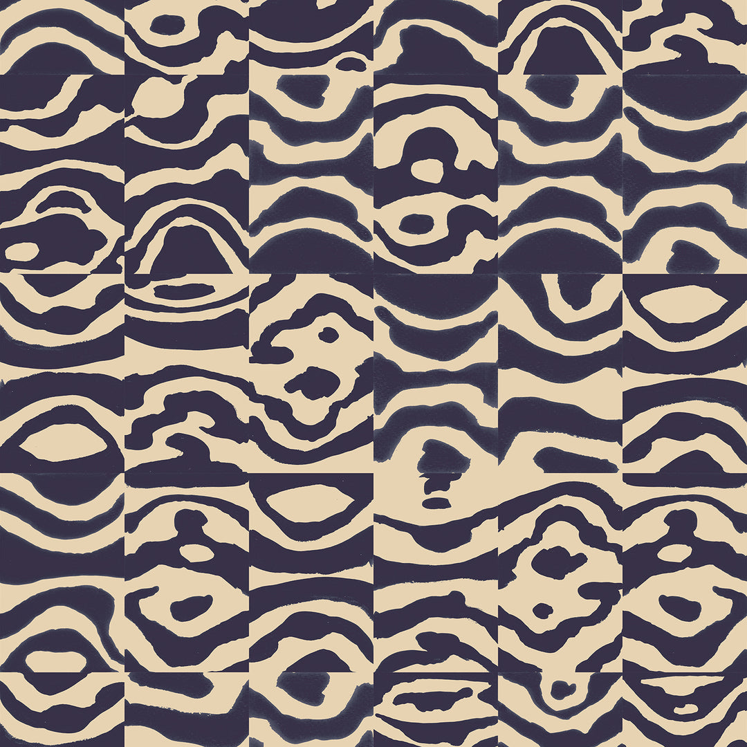 Echo Tower - Amethyst <br> Wallpaper - The Detroit Wallpaper Co.