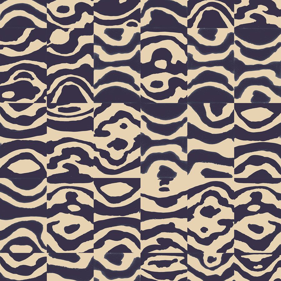 Echo Tower - Amethyst <br> Wallpaper - The Detroit Wallpaper Co.
