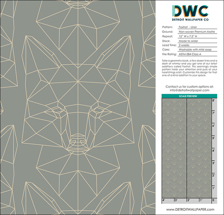 Foxtrot - Liner <br> Wallpaper - The Detroit Wallpaper Co.
