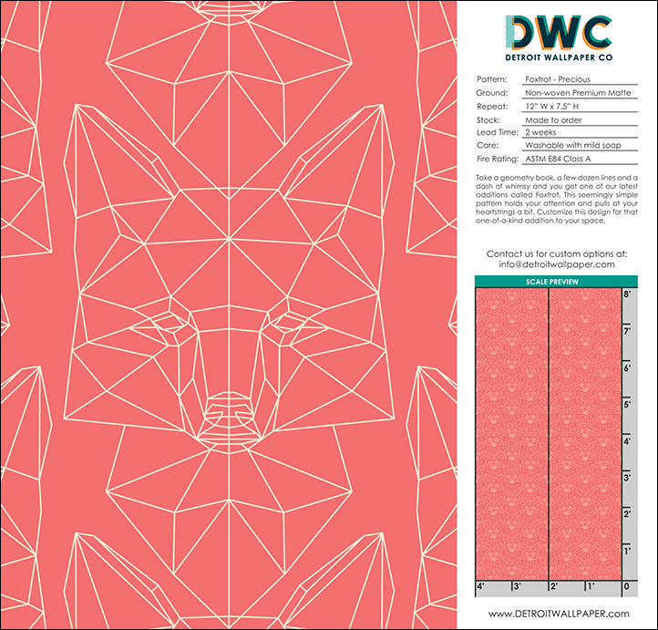 Foxtrot - Precious <br> Wallpaper - The Detroit Wallpaper Co.