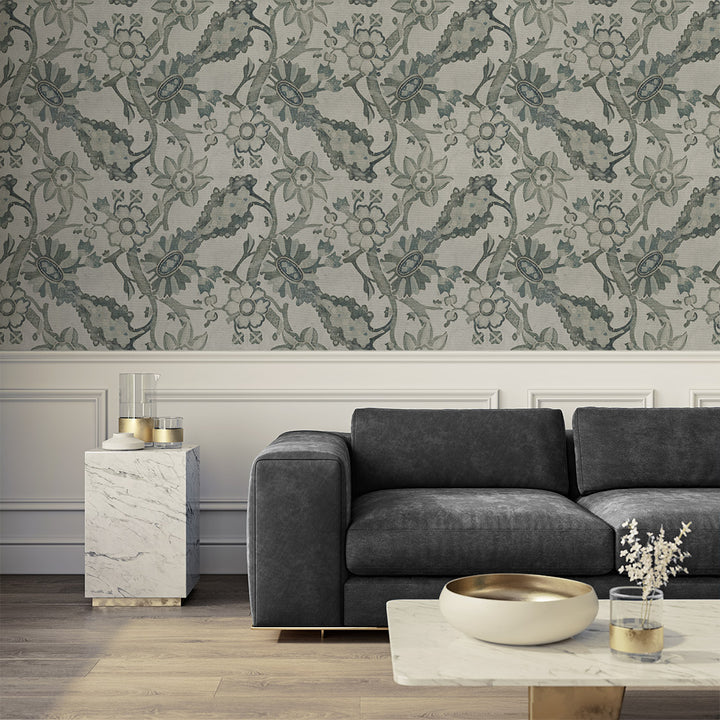 Imperial Villa - Historic Grasscloth Wallpaper - The Detroit Wallpaper Co.
