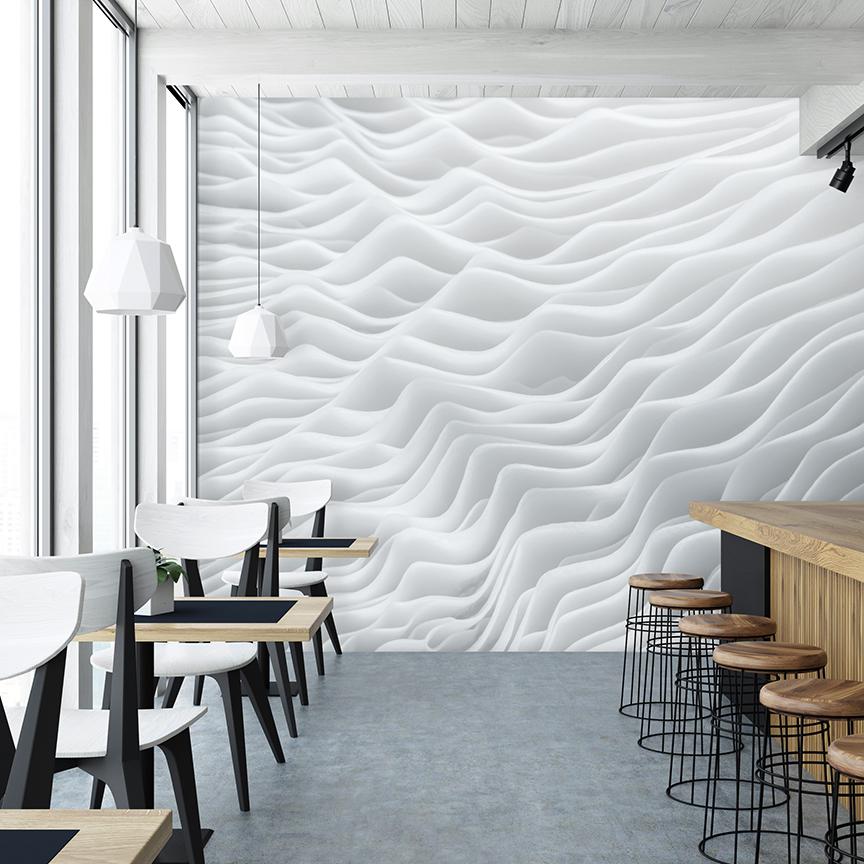 Lamellae Mural <br> Great Wall - Trendy Custom Wallpaper | Contemporary Wallpaper Designs | The Detroit Wallpaper Co.