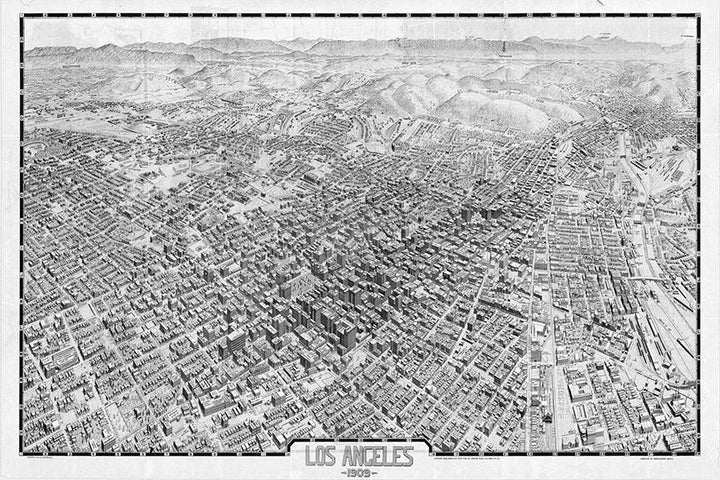 Los Angeles Mural <br> Great Wall - Trendy Custom Wallpaper | Contemporary Wallpaper Designs | The Detroit Wallpaper Co.