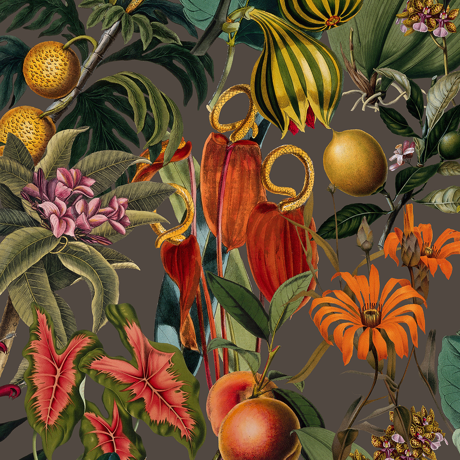Lush - Brown <br> Wallpaper - The Detroit Wallpaper Co.