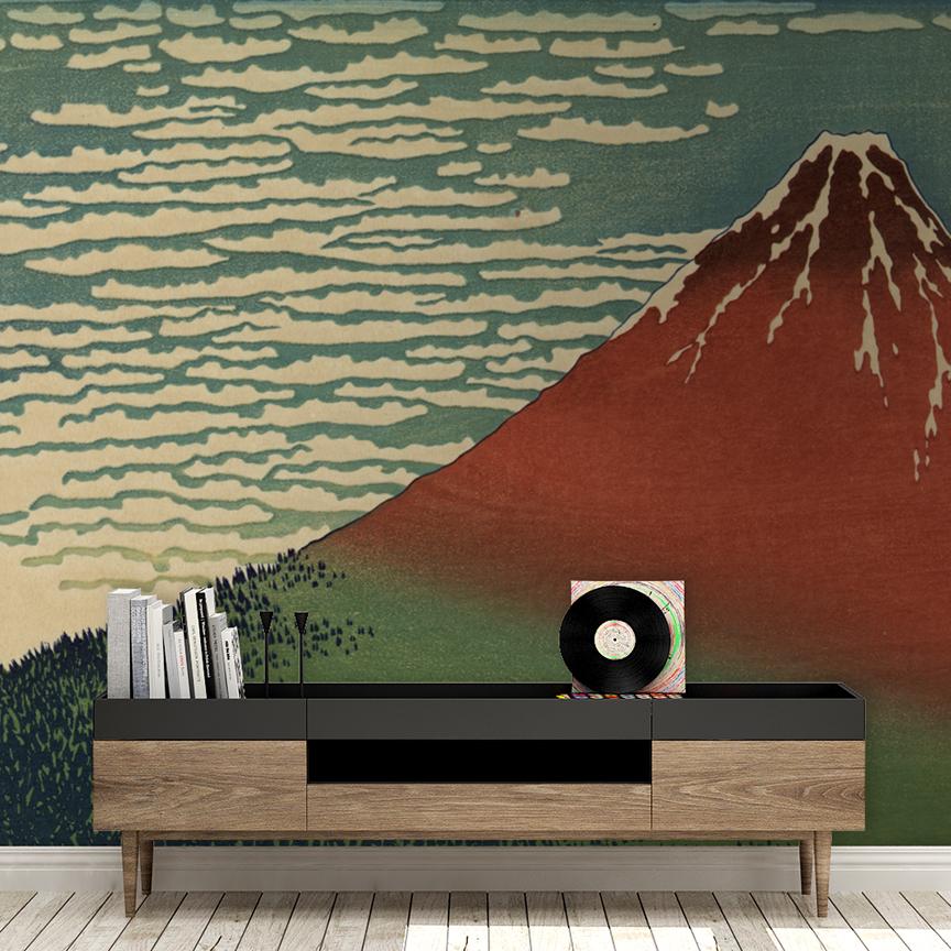 Mt. Fuji Mural <br> Great Wall - Trendy Custom Wallpaper | Contemporary Wallpaper Designs | The Detroit Wallpaper Co.