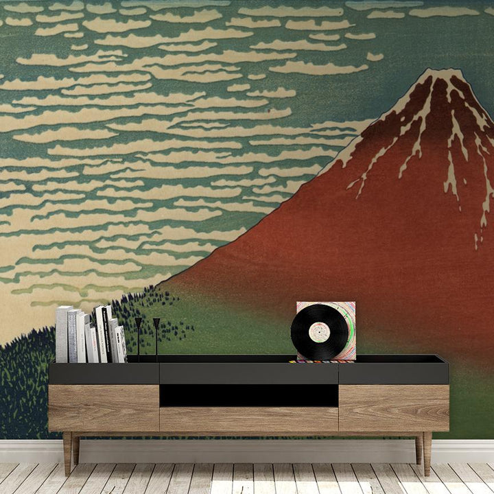 Mt. Fuji Mural <br> Great Wall - Trendy Custom Wallpaper | Contemporary Wallpaper Designs | The Detroit Wallpaper Co.