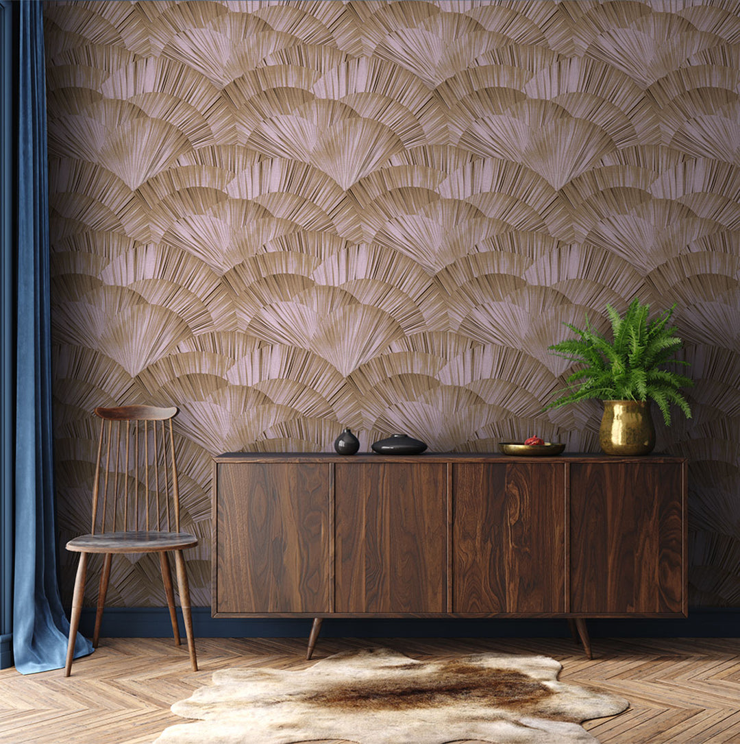 Panama - Bashful <br> Grasscloth - The Detroit Wallpaper Co.