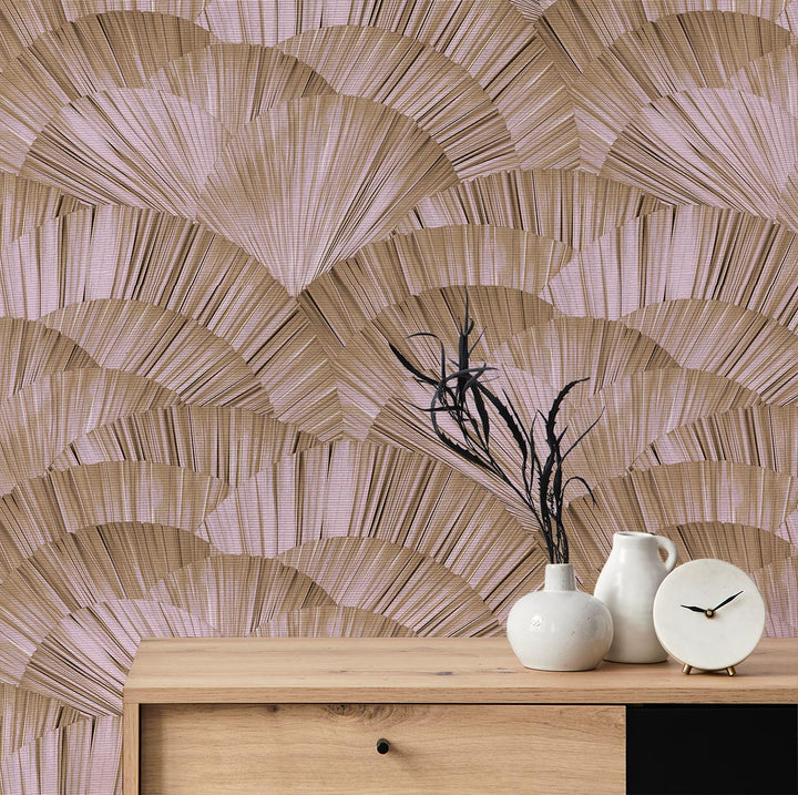 Panama - Bashful <br> Grasscloth - The Detroit Wallpaper Co.
