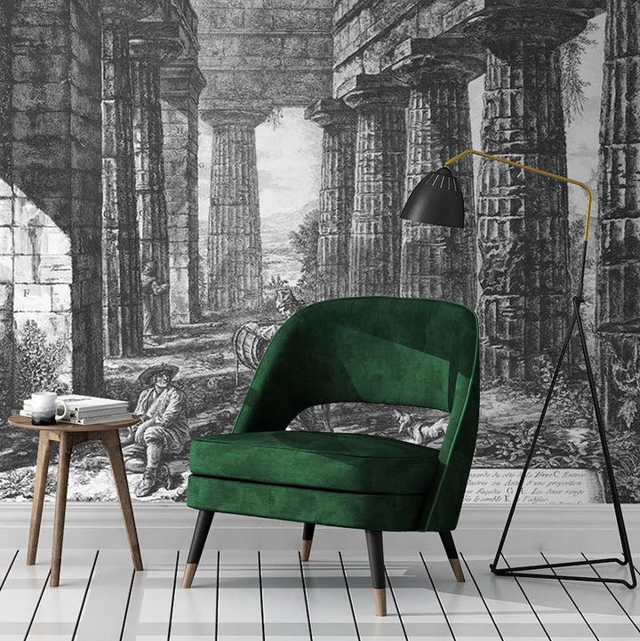 Perfect Ruin Mural <br> Great Wall - Trendy Custom Wallpaper | Contemporary Wallpaper Designs | The Detroit Wallpaper Co.
