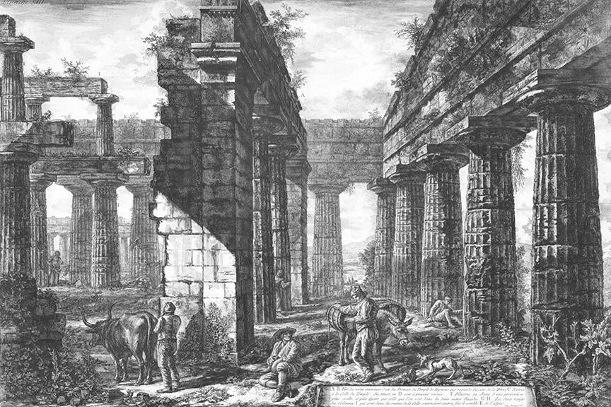 Perfect Ruin Mural <br> Great Wall - Trendy Custom Wallpaper | Contemporary Wallpaper Designs | The Detroit Wallpaper Co.