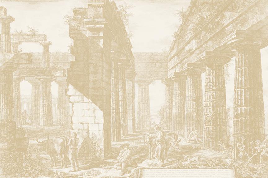 Perfect Ruin Mural <br> Great Wall - Trendy Custom Wallpaper | Contemporary Wallpaper Designs | The Detroit Wallpaper Co.