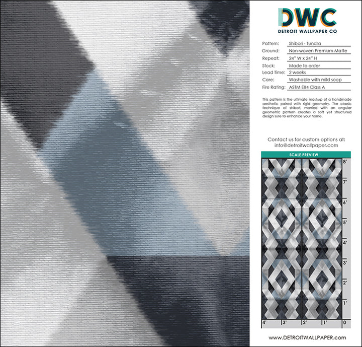 Shibori - Tundra <br> Wallpaper - The Detroit Wallpaper Co.