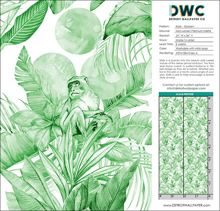 Stalk - Garden <br> Wallpaper - The Detroit Wallpaper Co.