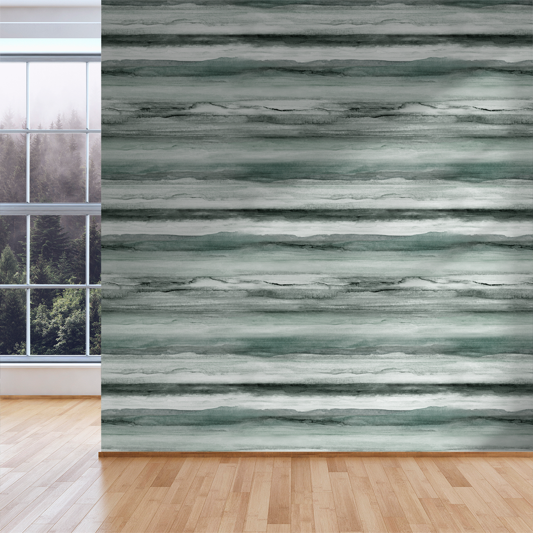 Stratum - Sea <br> Wallpaper - The Detroit Wallpaper Co.