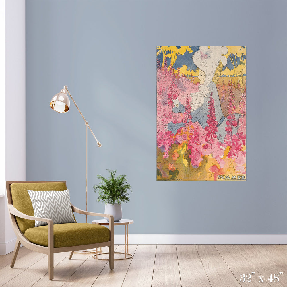 Summer Colossal Art Print - Trendy Custom Wallpaper | Contemporary Wallpaper Designs | The Detroit Wallpaper Co.